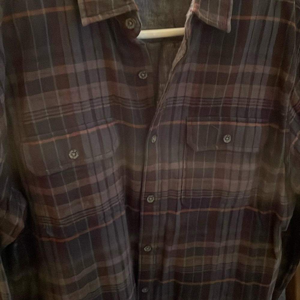 Mens chambray lined flannel